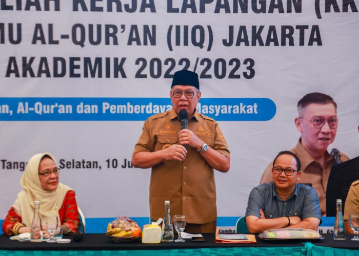 Buka KKL Institut Ilmu Al Qur'an Jakarta, Ini Pesan Wali Kota Benyamin