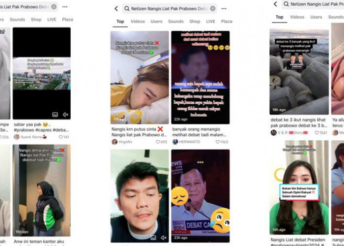 Viral Reaksi Nangis Netizen di Medsos Pasca Debat Capres, Makin Hari Terus Bertambah