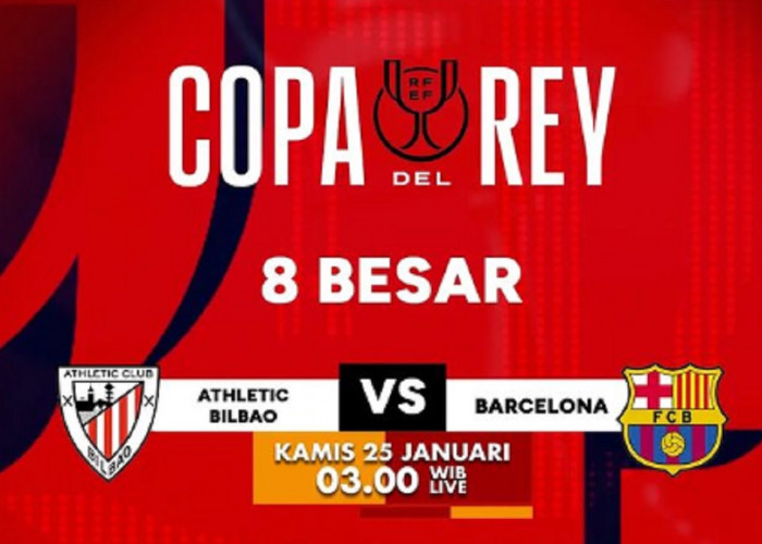  Link Live Streaming Copa del Rey 2023-2024: Athletic Bilbao vs Barcelona