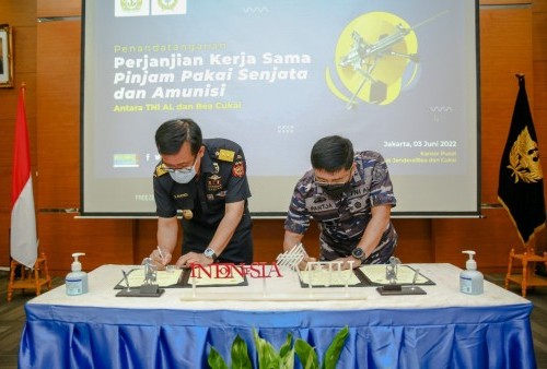 Optimalkan Pengawasan di Wilayah Perairan, Bea Cukai Tanda Tangani Perjanjian Kerja Sama dengan TNI AL