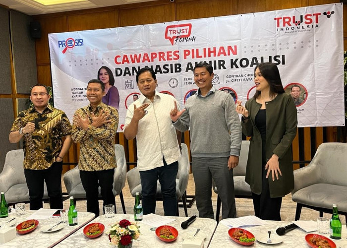 Trust Indonesia: Nasib Koalisi Politik Bergantung Pada Penetapan Cawapres