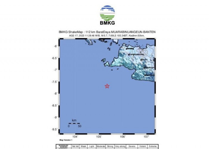 Gempa Magnitudo 5,7 Guncang Banten, BMKG: Jenis Gempa Dangkal 