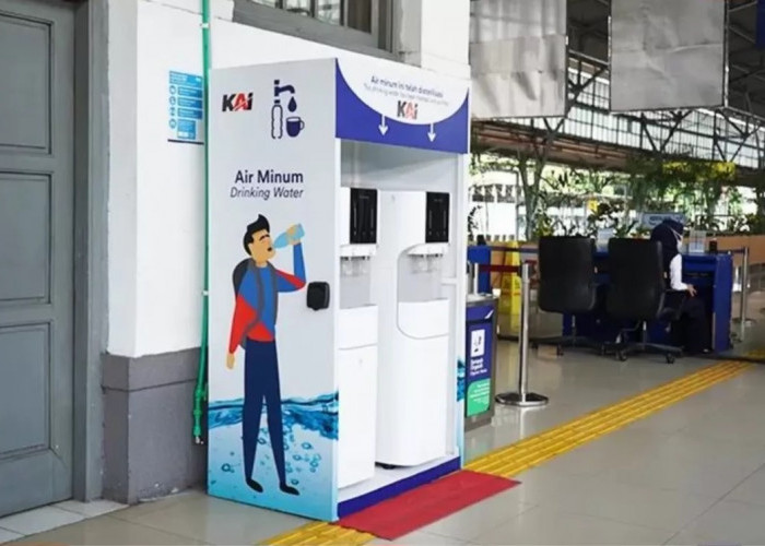 KAI Commuter Line Sediakan Fasilitas Air Minum Gratis Untuk Berbuka Puasa di Sejumlah Stasiun