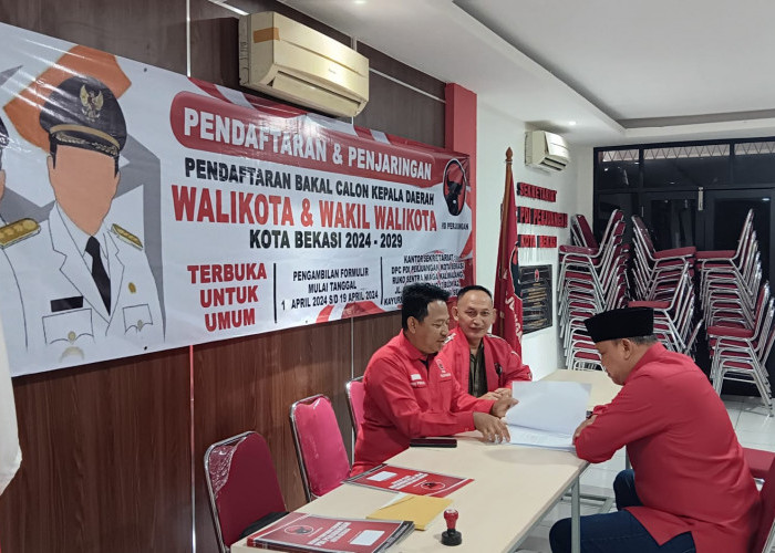 PDIP Kota Bekasi Terima Formulir 2 Pendaftar Bakal Calon Pilkada 2024