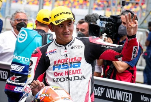 Keren! Mario Suryo Aji Amankan Start Ketiga Moto3 GP Mandalika