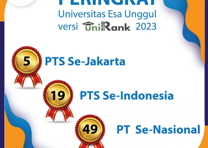 UniRank Universitas Esa Unggul Masuk 50 Besar Perguruan Tinggi Terbaik Indonesia versi 4ICU 
