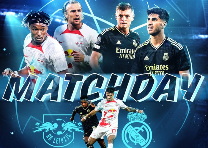 Link Live Streaming Liga Champions 2022/2023: RB Leipzig vs Real Madrid