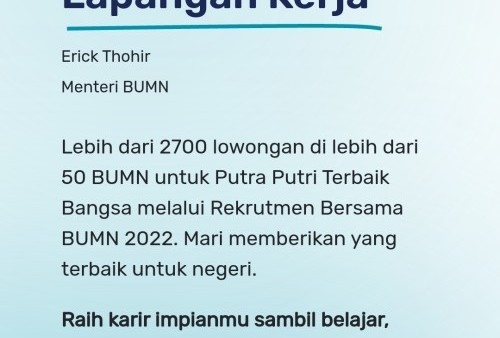 Ini Link Pendaftaran Lowongan Kerja PT Telkom dan BUMN April 2022: Dapat Benefit Rp10 Juta lo, Buruan Daftar