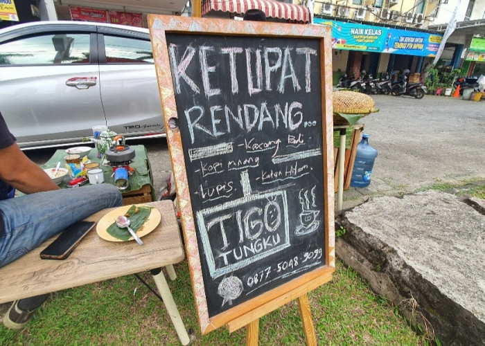 Wajib Dicicipi, Rekomendasi Kuliner Ketupat Rendang dan Kopi Minang di Kemang Pratama Kota Bekasi