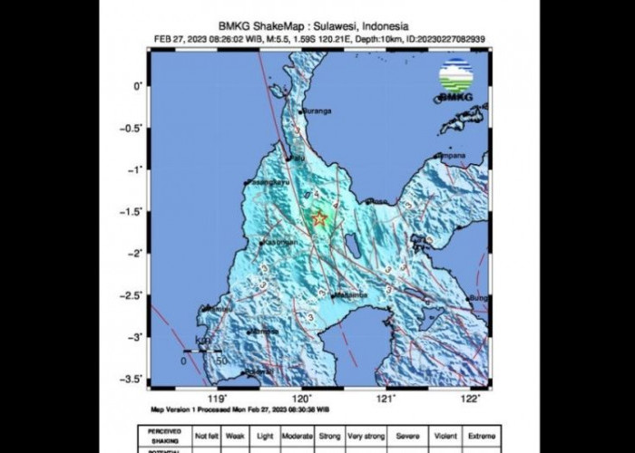 36 Gempa Susulan di Sulawesi Tengah Tercatat BMKG, Ini Wilayah yang Paling Merasakan Gempa