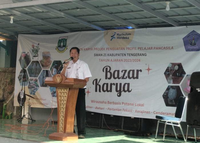 Implementasi Kurikulum Merdeka, SMAN 21 Kabupaten Tangerang Gelar Bazar Karya Siswa