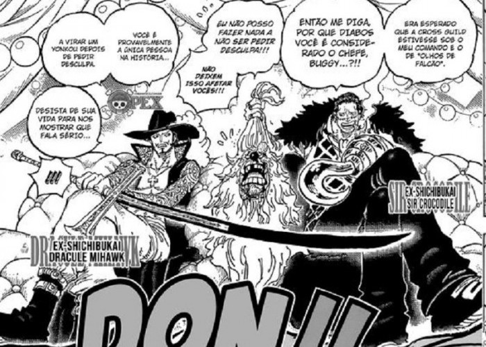 Spoiler Manga One Piece 1082: Buggy Ingin Jadi Raja Bajak Laut, Ini Reaksi Jengkel Crocodile dan Mihawk