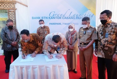 Sambut Pertumbuhan Ekonomi Indonesia Timur, BTN Tingkatkan Status Kantor Cabang di Kota Parepare
