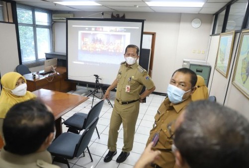 Usai Libur Lebaran, Pejabat Pemkot Jakarta Utara Pantau Ruangan Kerja Pegawai Kantor Walikota