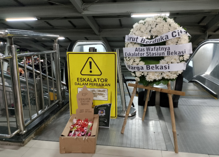 Deretan Fakta Aksi 100 Hari Eskalator Stasiun Bekasi Mati