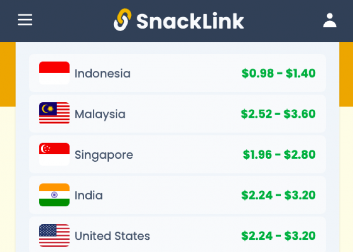 Cara Daftar SnackLink Untuk Bisa Dapatkan Uang Sampingan dengan Mudah