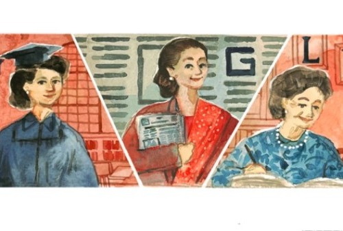 Keren! Google Doodle Rayakan Kelahiran Siti Latifah Herawati Diah ke 105