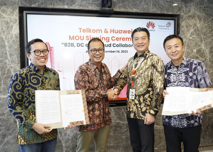 Telkom dan Huawei Jalin Kerja Sama Strategis untuk Buka Peluang Pangsa Pasar B2B di Indonesia