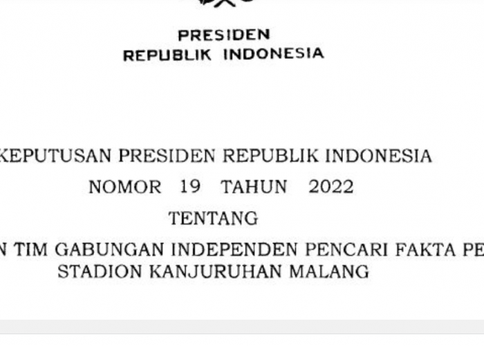 Jokowi Teken Keppres Tim Pencari Fakta untuk Tragedi Kanjuruhan, Begini Isinya...